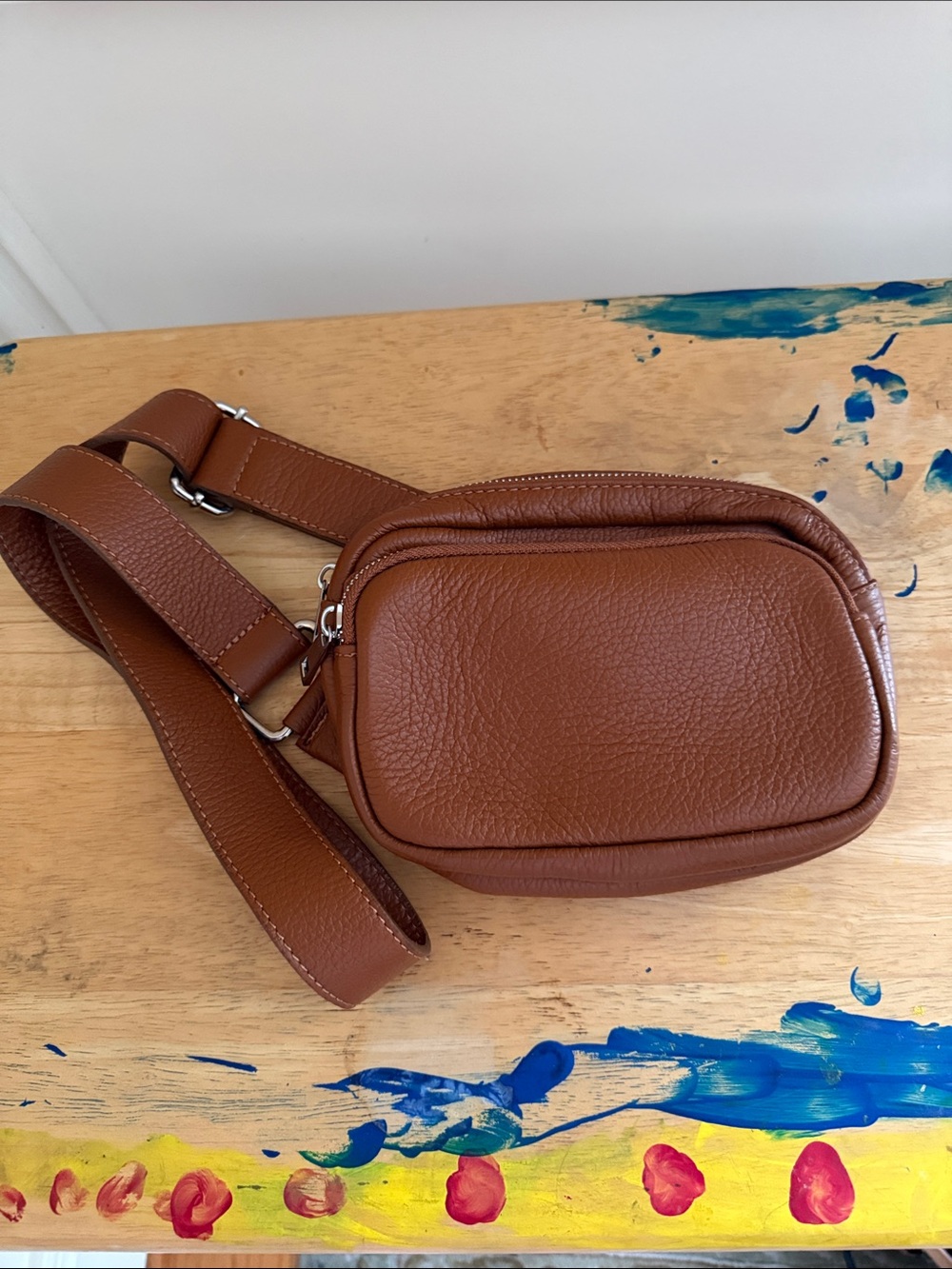 Isadora Brown Genuine Leather Crossbody Bag‎ - Picture 4 of 9